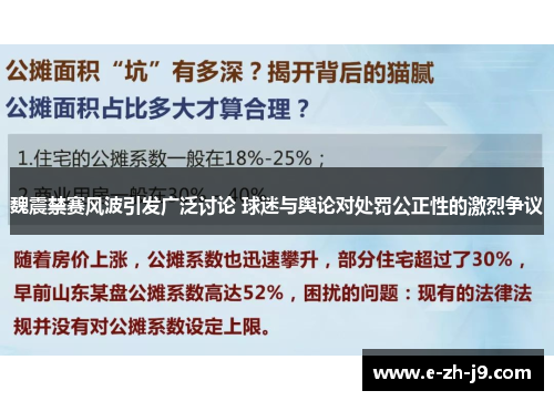 魏震禁赛风波引发广泛讨论 球迷与舆论对处罚公正性的激烈争议