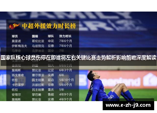 国家队核心球员伤停在即谁将左右关键比赛走势解析影响前瞻深度解读